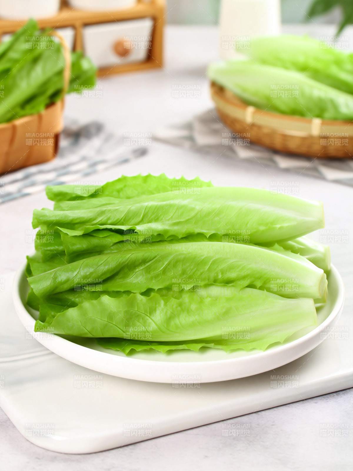 新鲜生菜叶图片