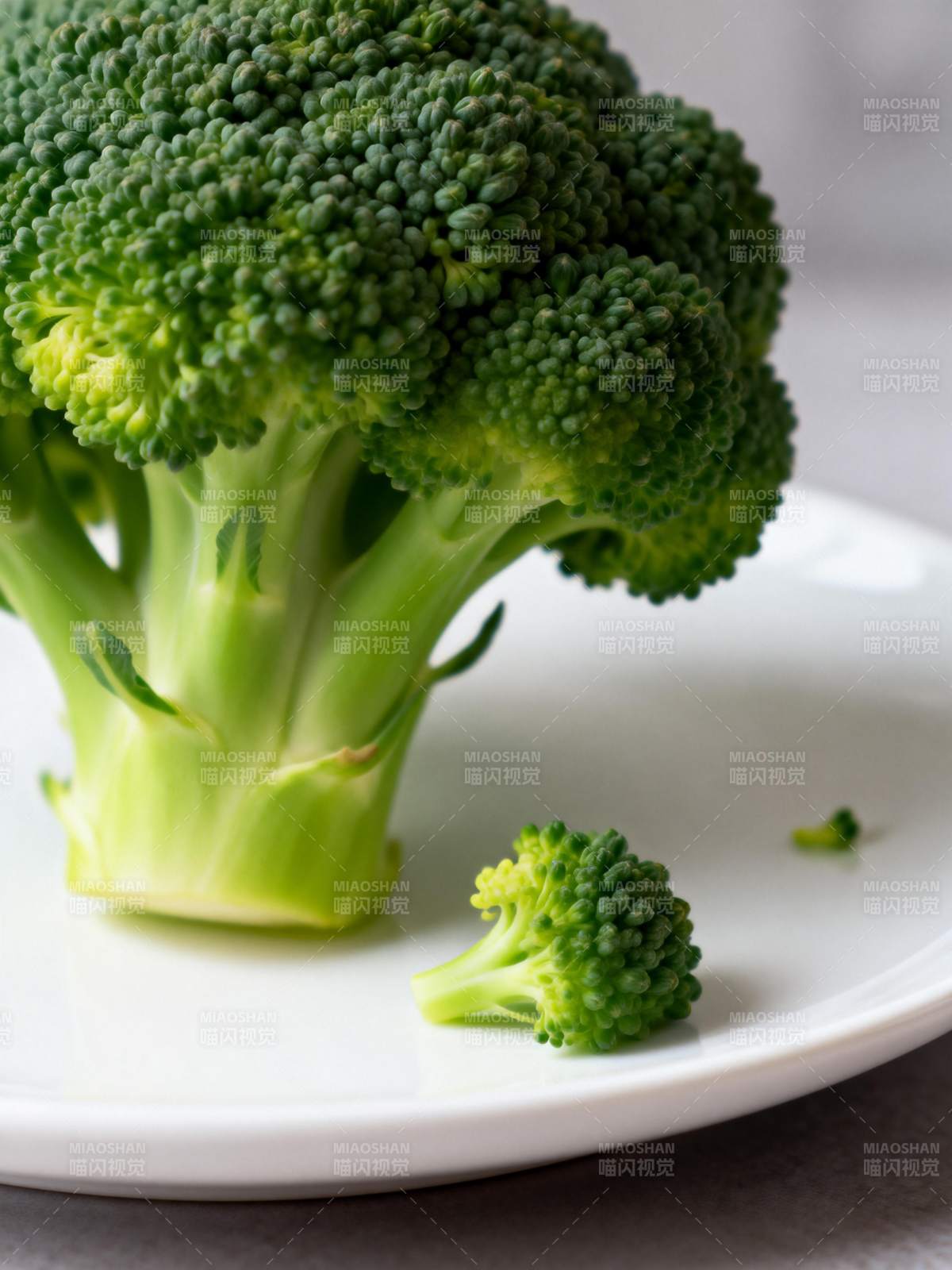 新鲜西兰花特写图片