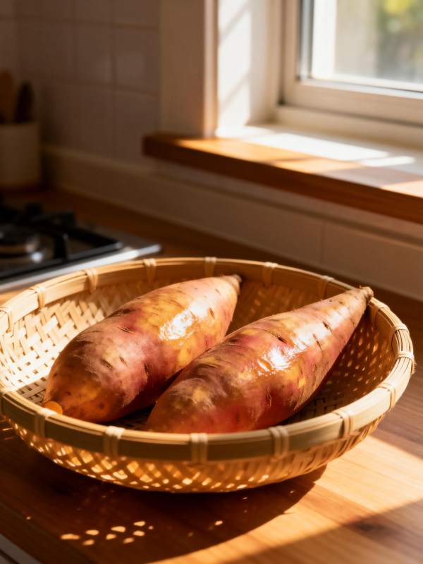 阳光下的红薯图片