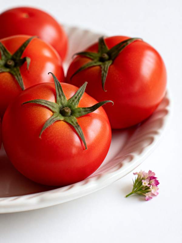 鲜红番茄静物图图片