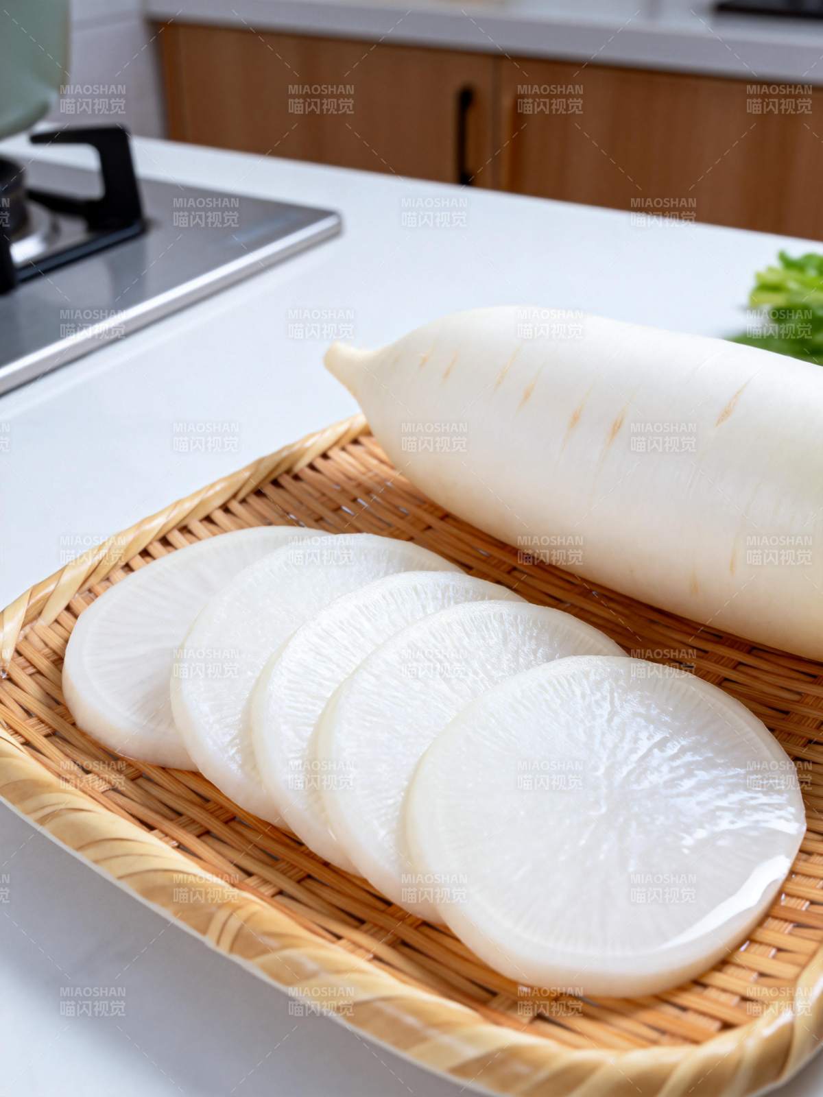 白萝卜切片摆盘图片