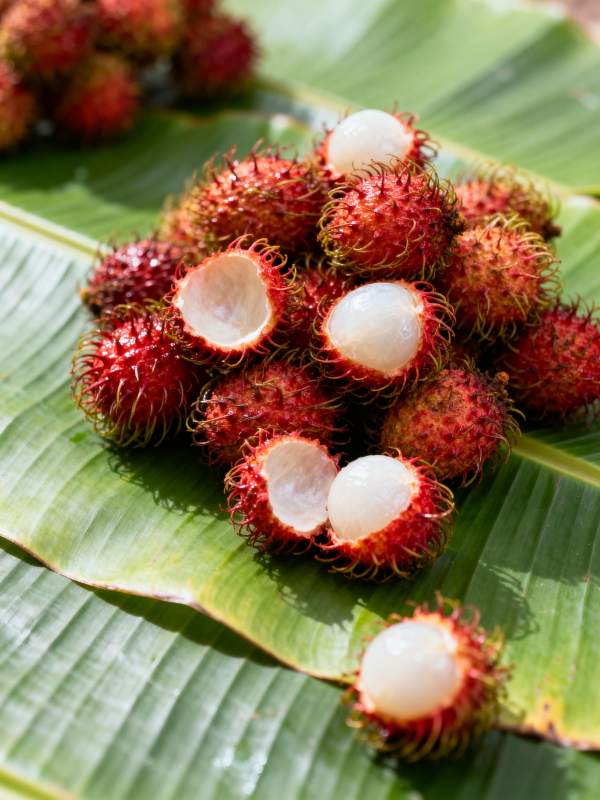 红毛丹果鲜嫩多汁图片