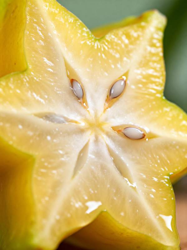 星果切面特写图片