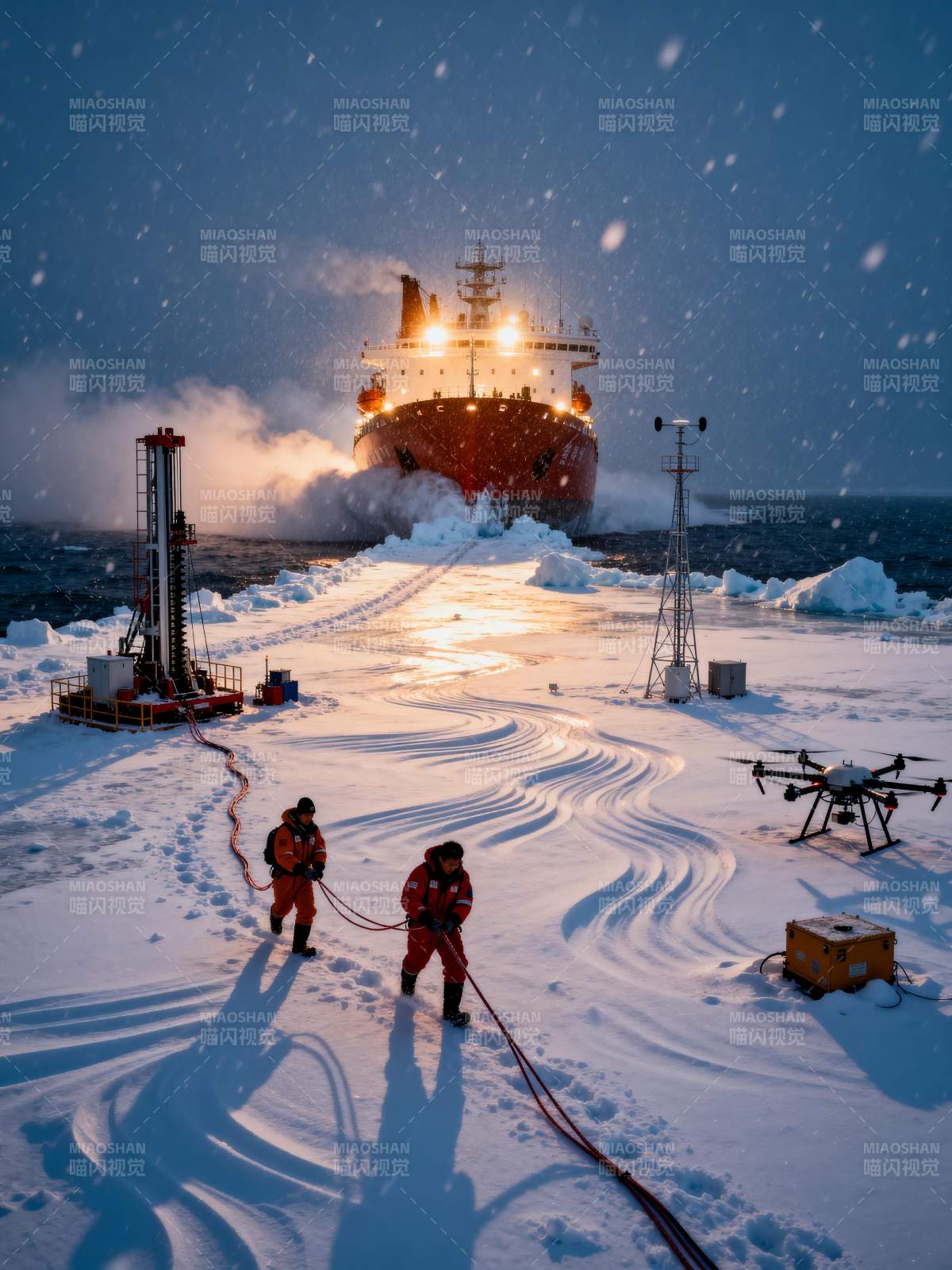 极地科考作业图片