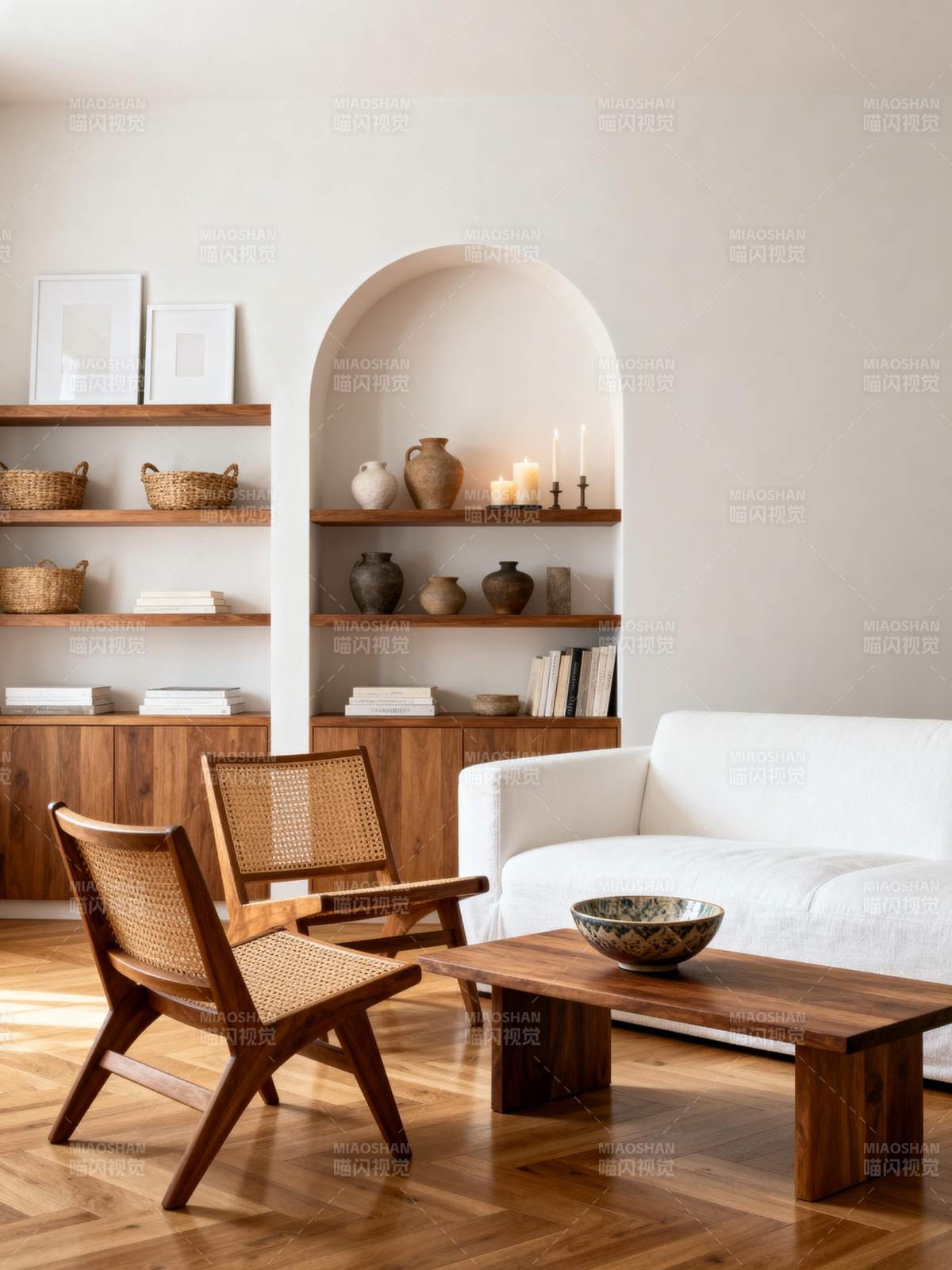 简约木质客厅设计图片