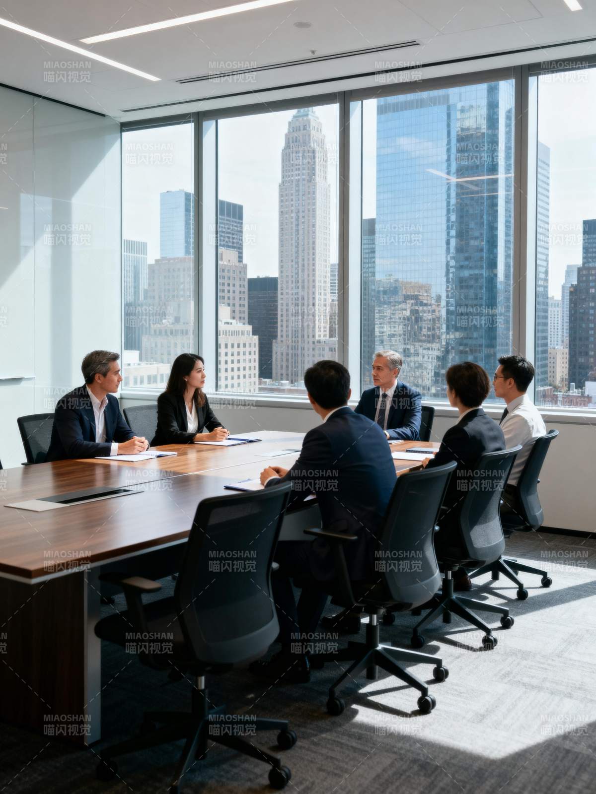 商务会议进行中图片