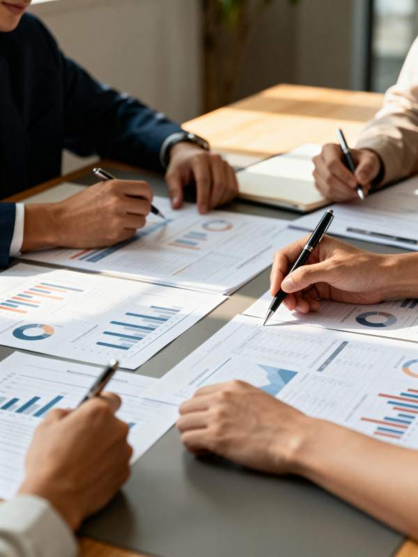 商务会议讨论图表图片