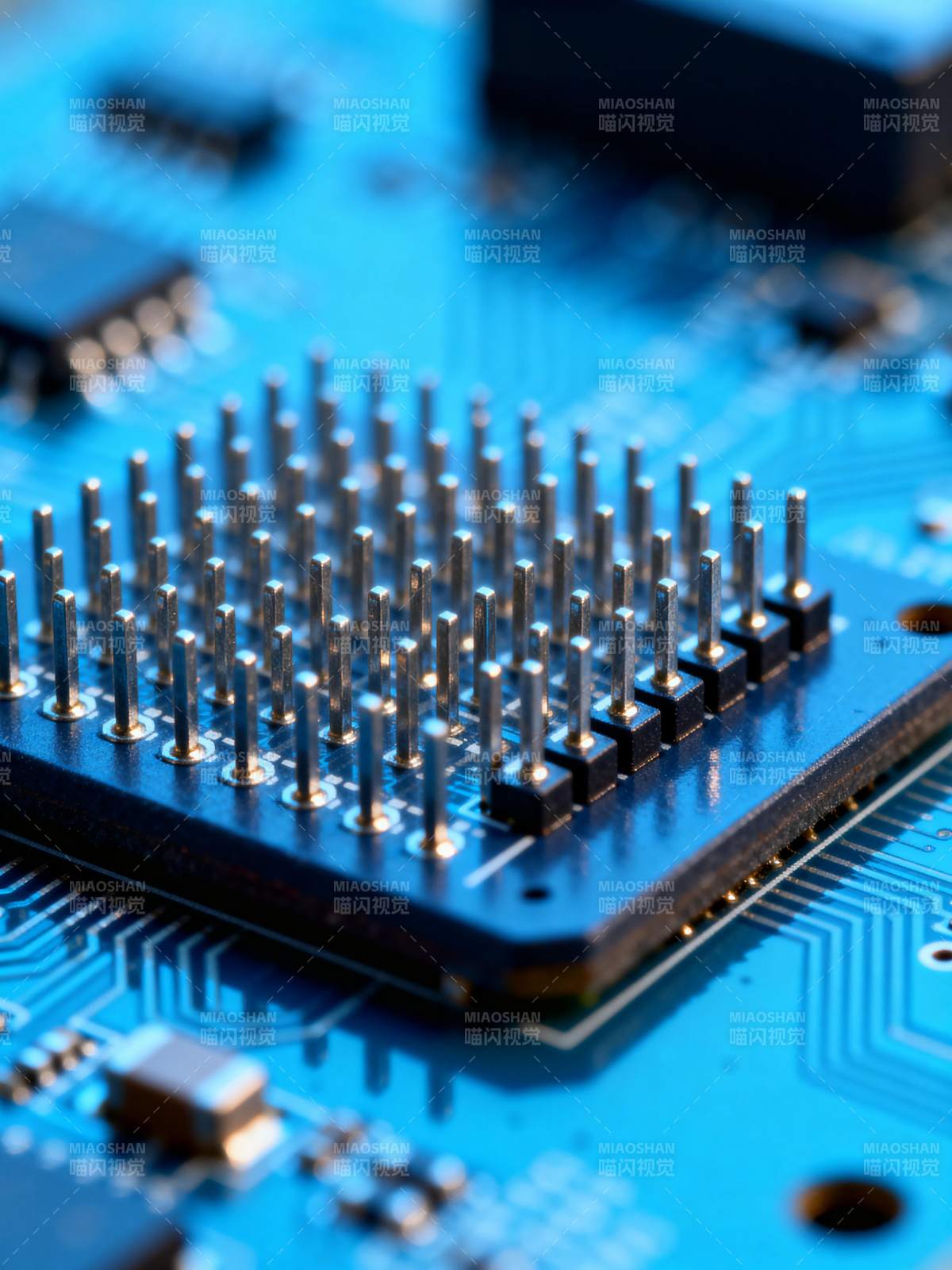 芯片特写 精密电路图片