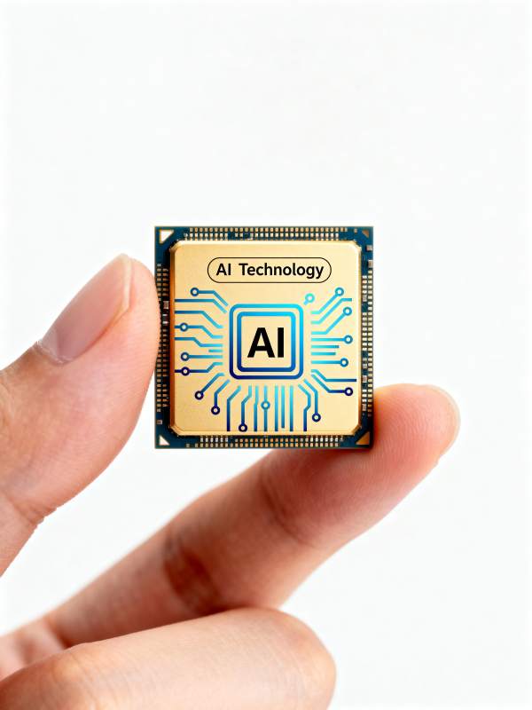 AI芯片在手中图片