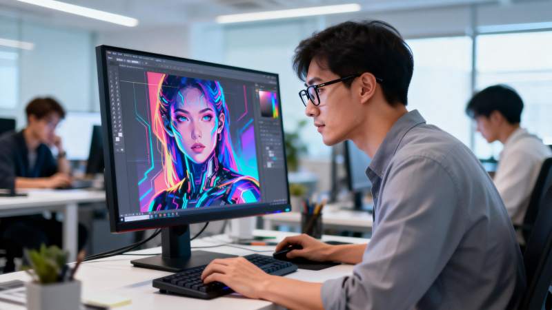 设计师专注创作图片