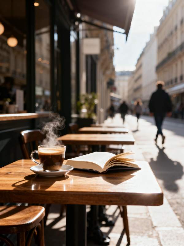 咖啡书香街景图片