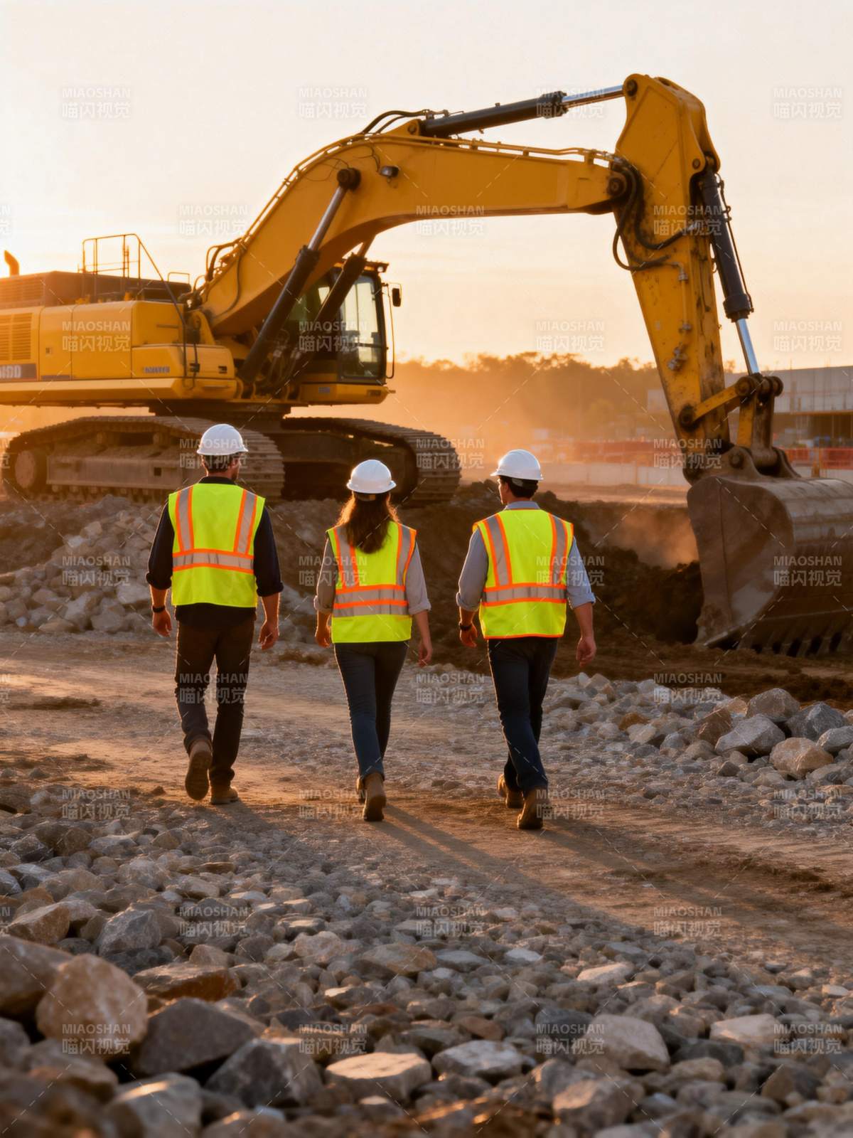 工地三人行图片