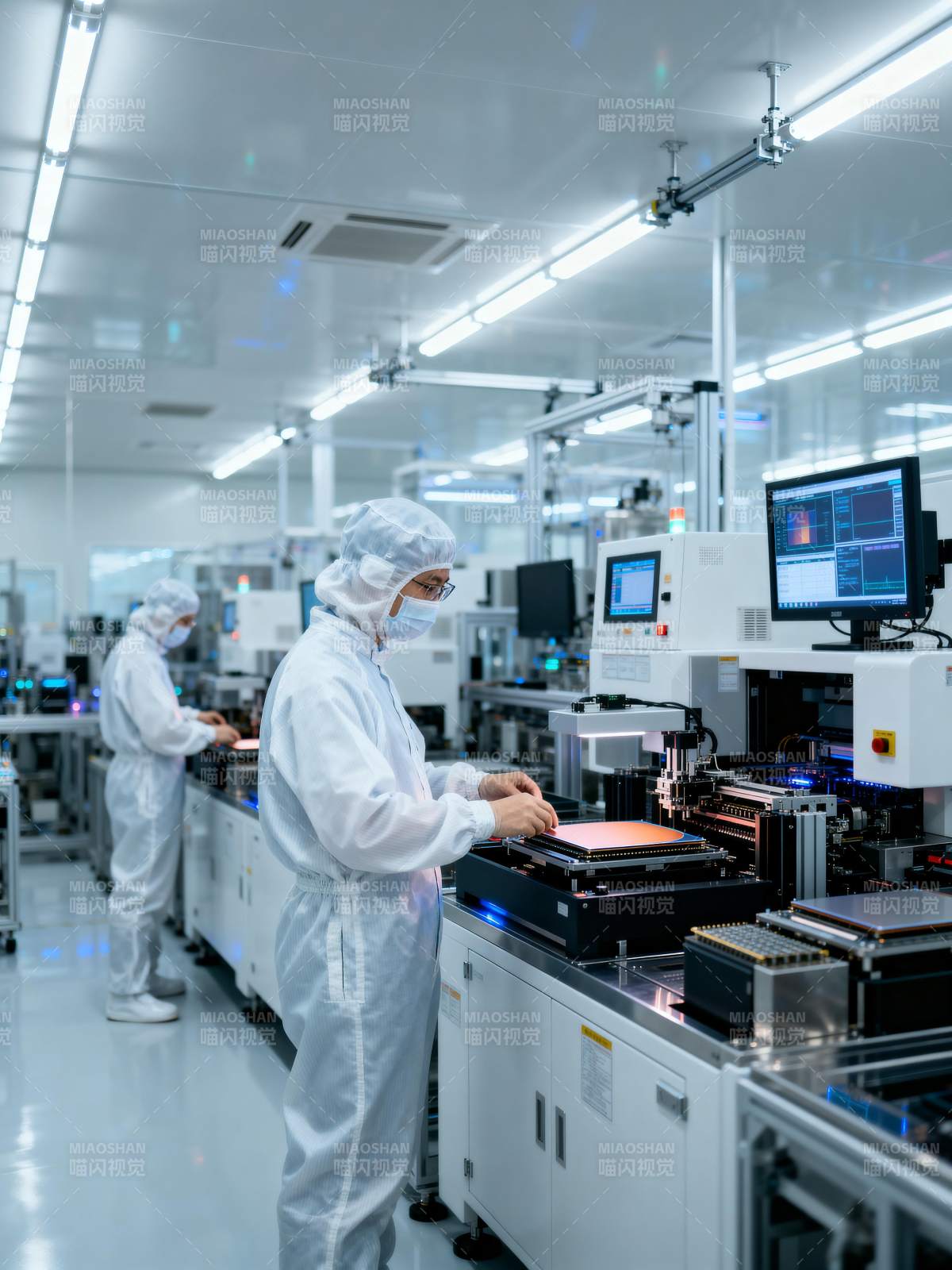 洁净车间操作员图片