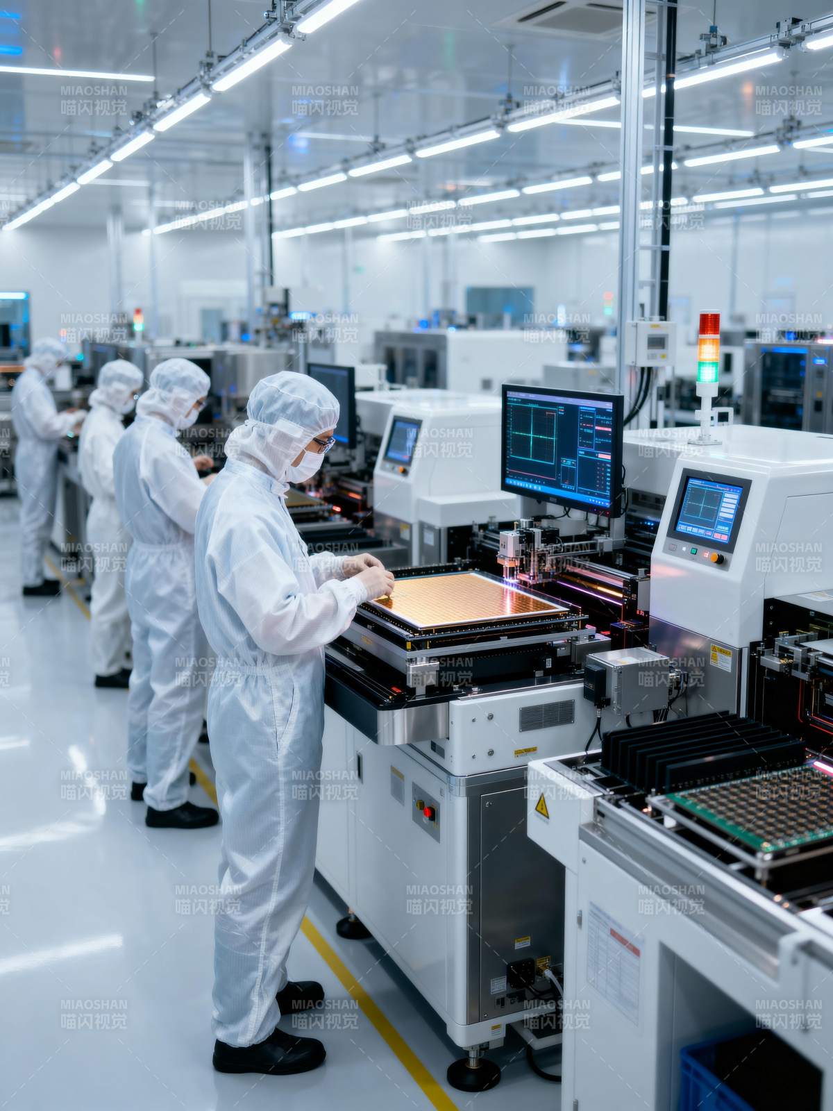 洁净室生产作业图片