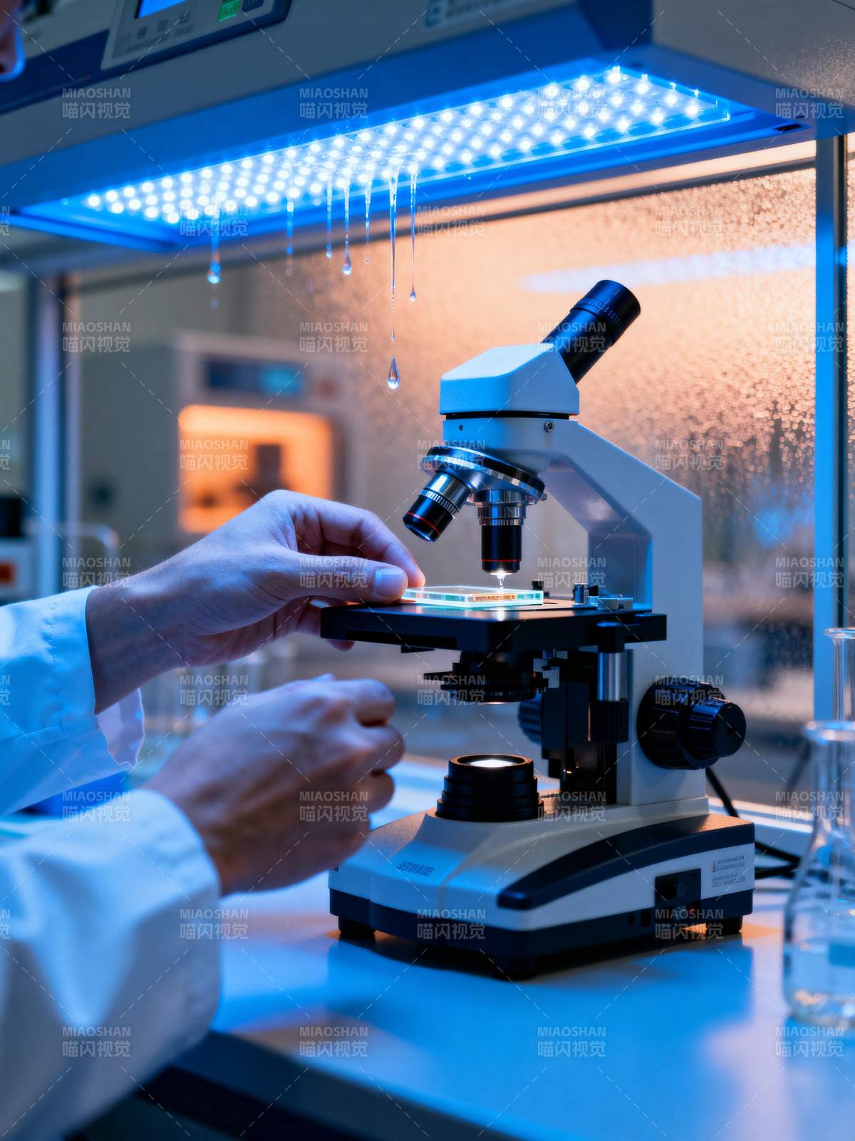 实验室显微观察图片