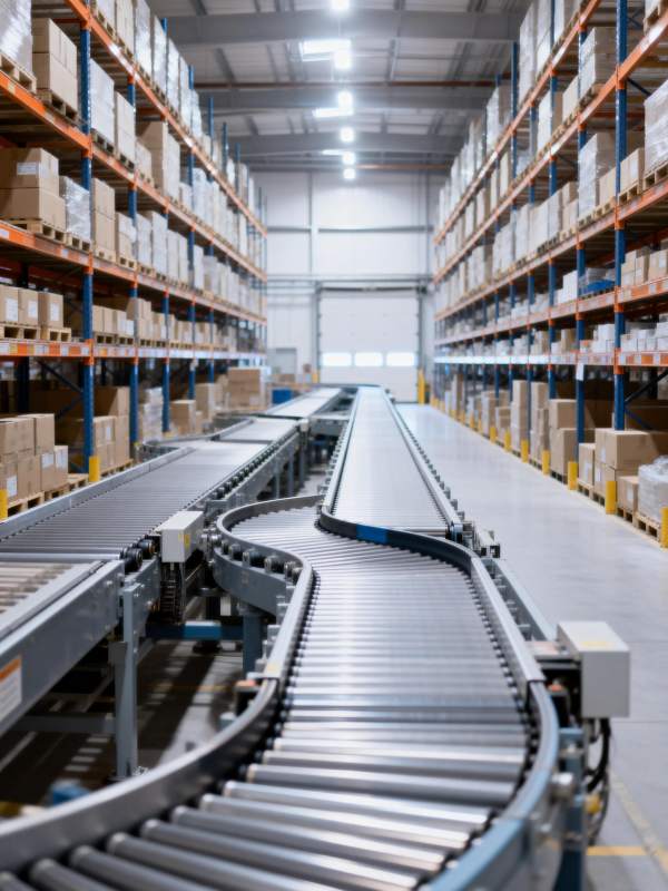 智能仓储输送线图片