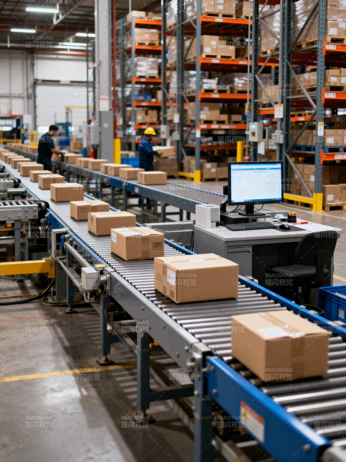 仓库自动化分拣线图片
