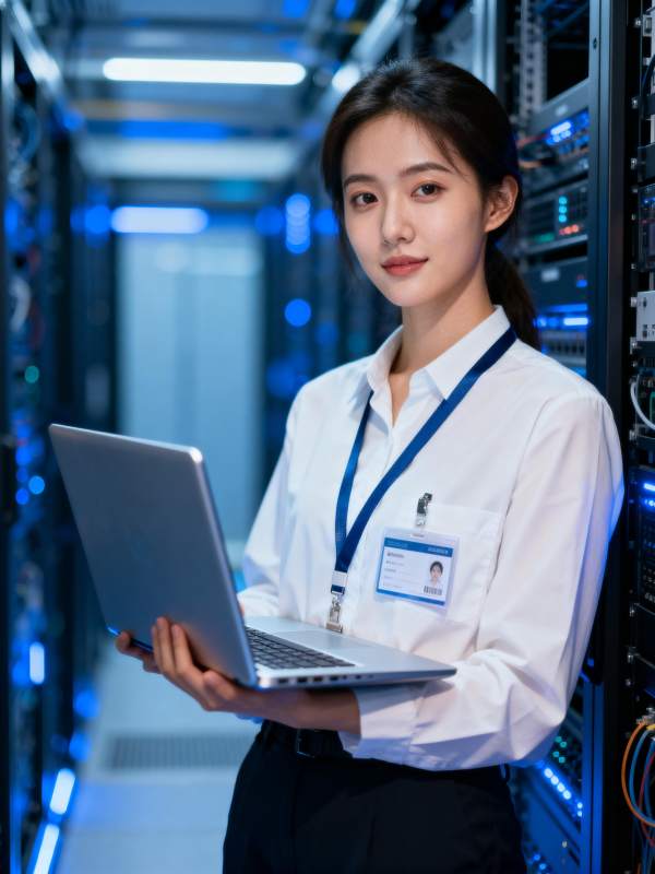 数据中心女工程师图片