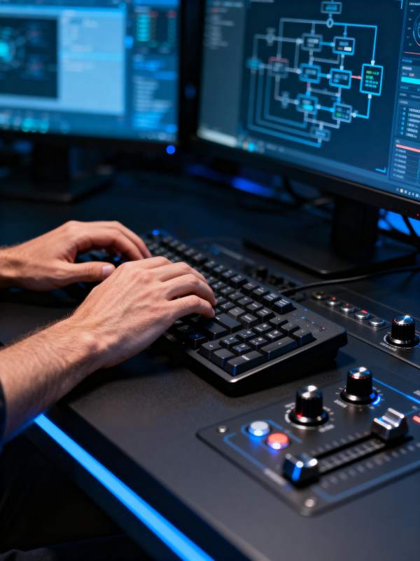 程序员专注编码图片