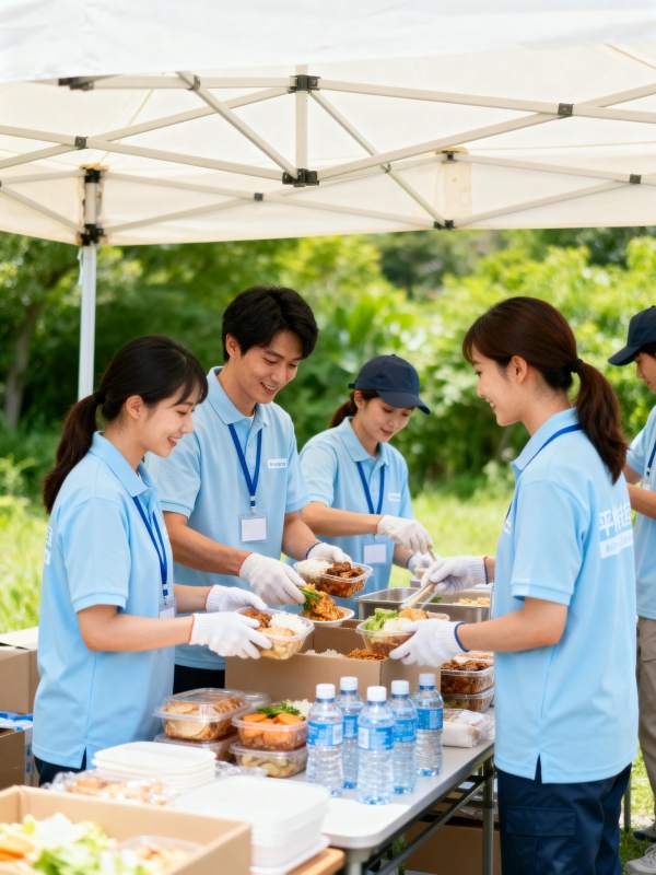 志愿者服务现场图片