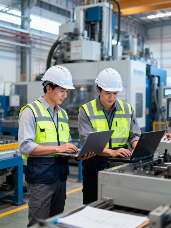 工厂技术人员协作图片