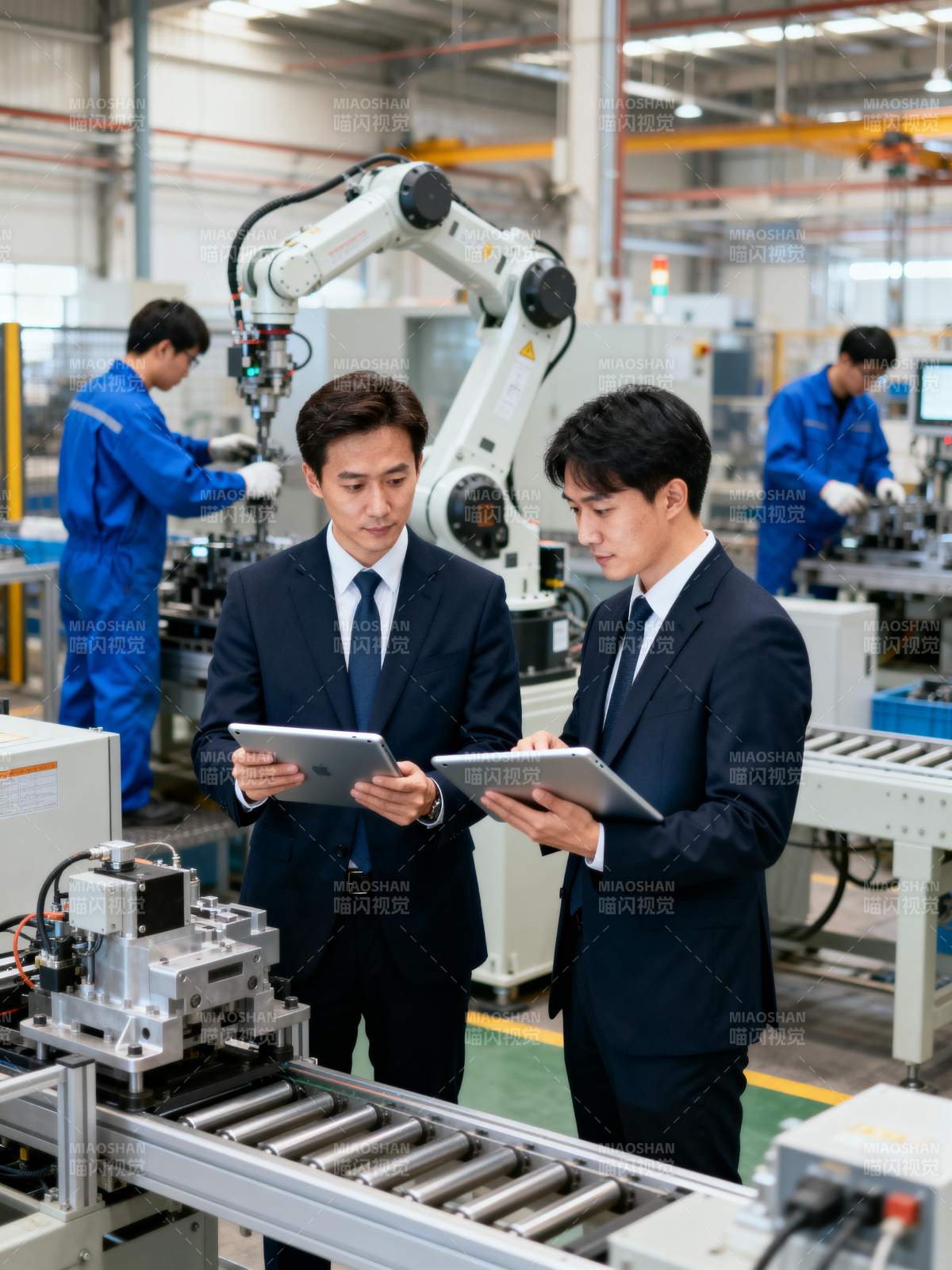 智能工厂协作场景图片