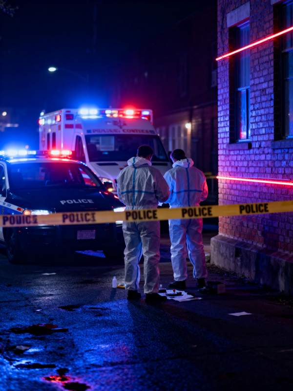 夜景警案现场图片