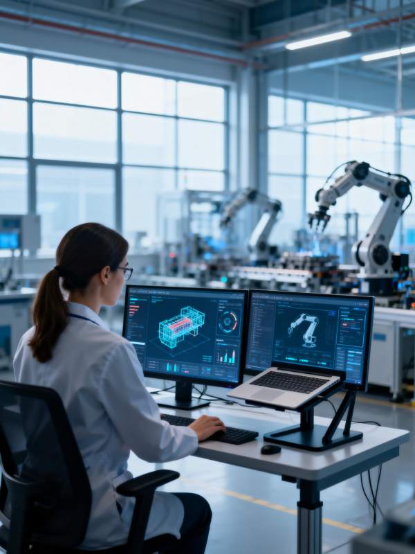 智能工厂工程师图片