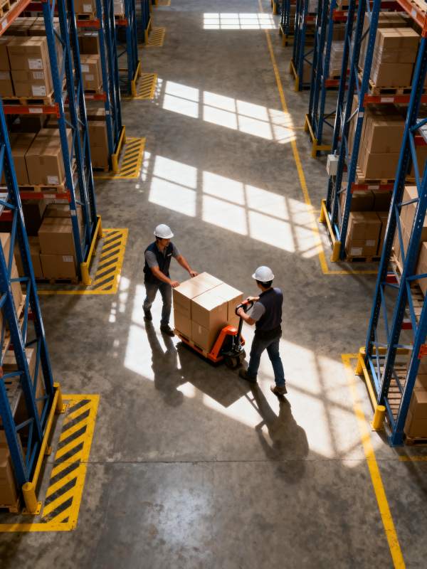 仓库作业现场图片