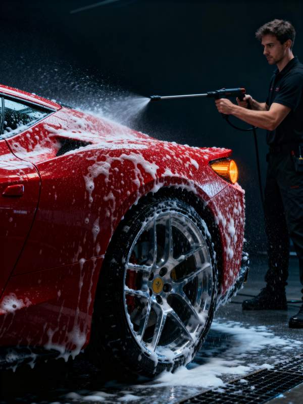 红车洗护瞬间图片