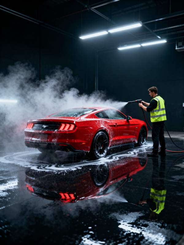 蒸汽洗车 焕然一新图片