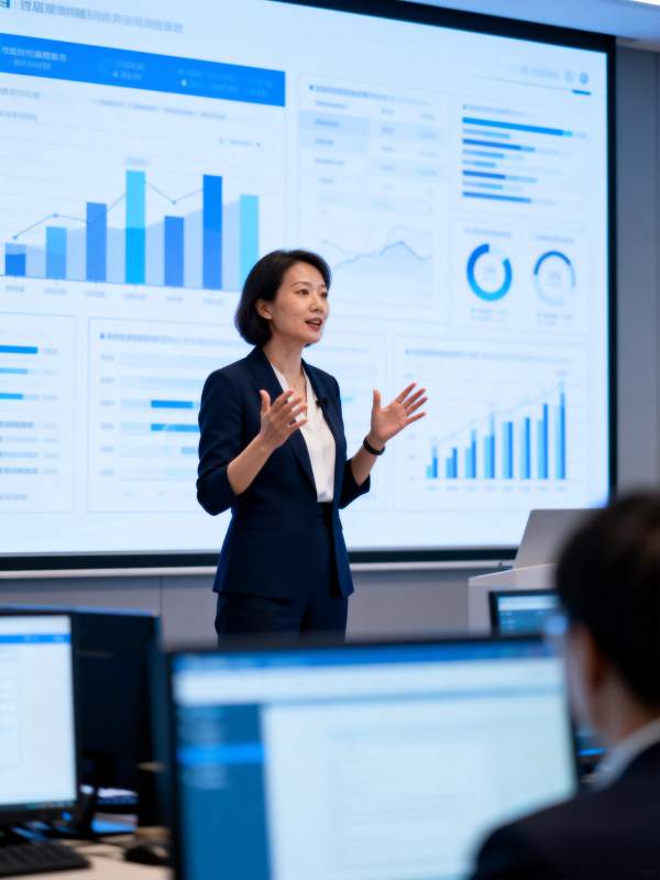 商务演讲现场图片