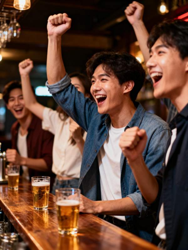 酒吧狂欢 举杯欢呼图片