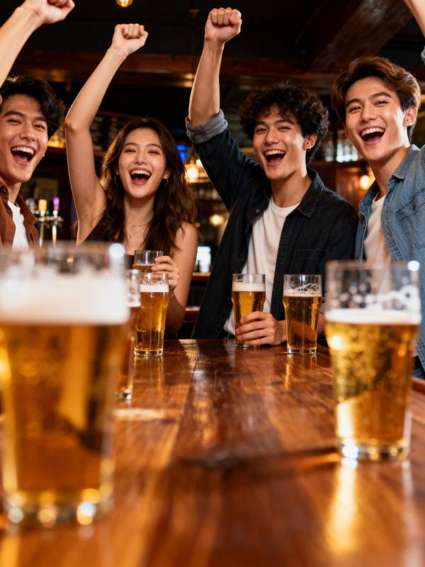 举杯欢庆时刻图片