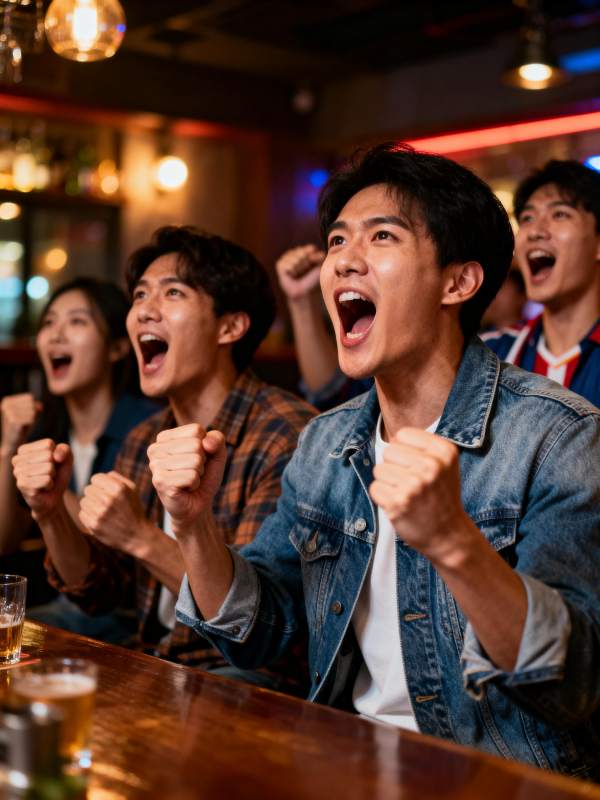 球迷欢呼时刻图片