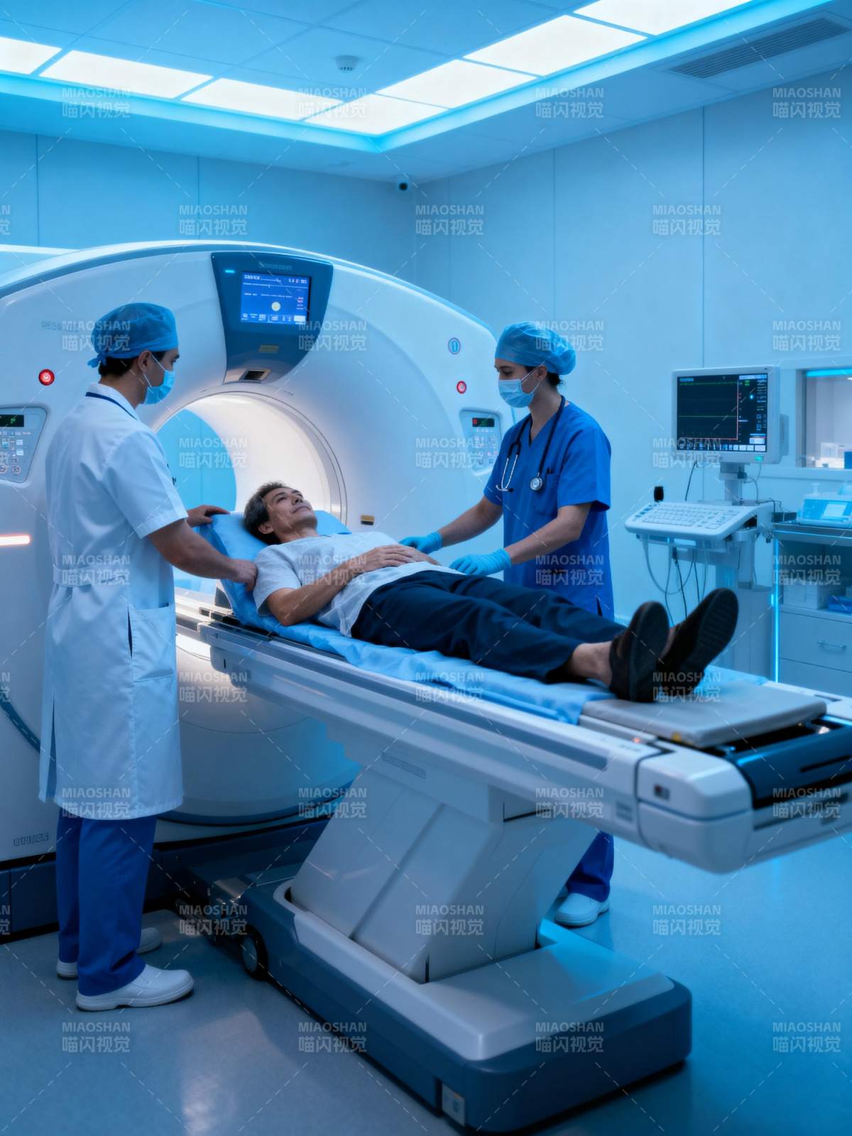 CT扫描检查中图片