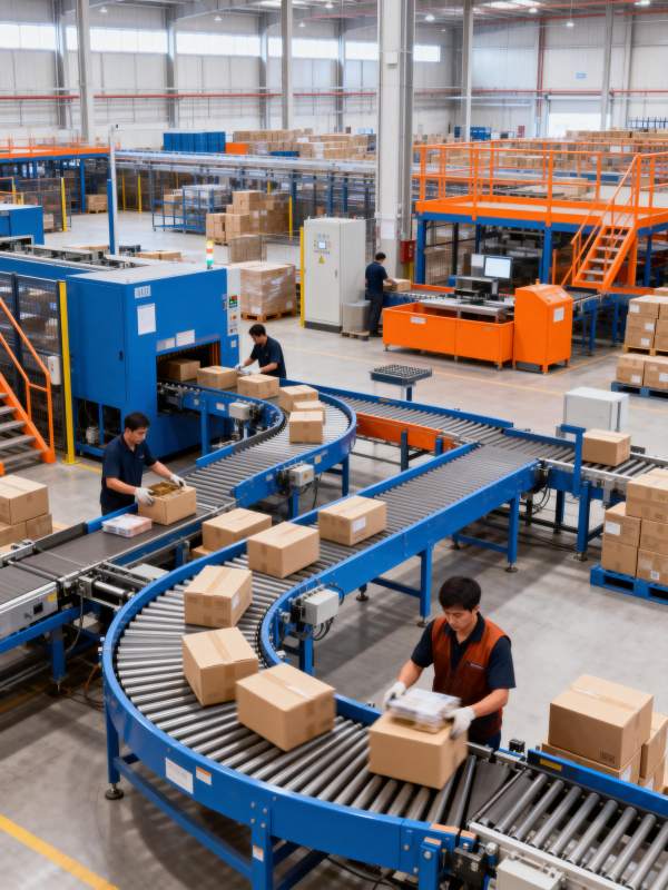 智能仓储作业现场图片