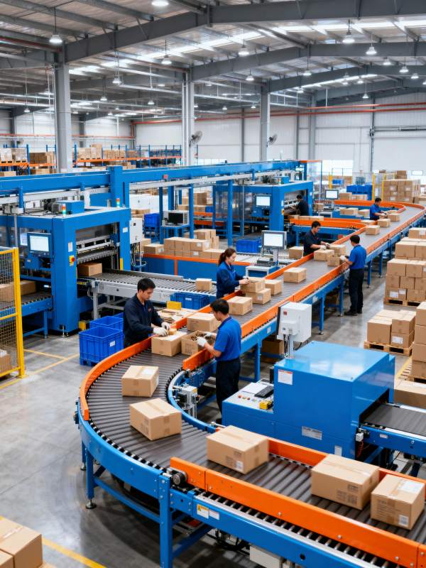 智能仓储作业现场图片