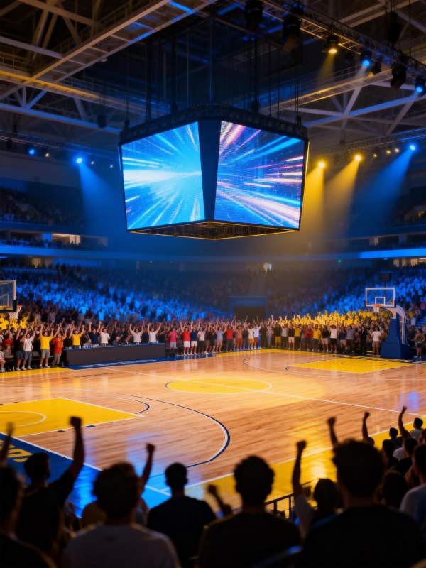 篮球赛现场气氛热烈图片