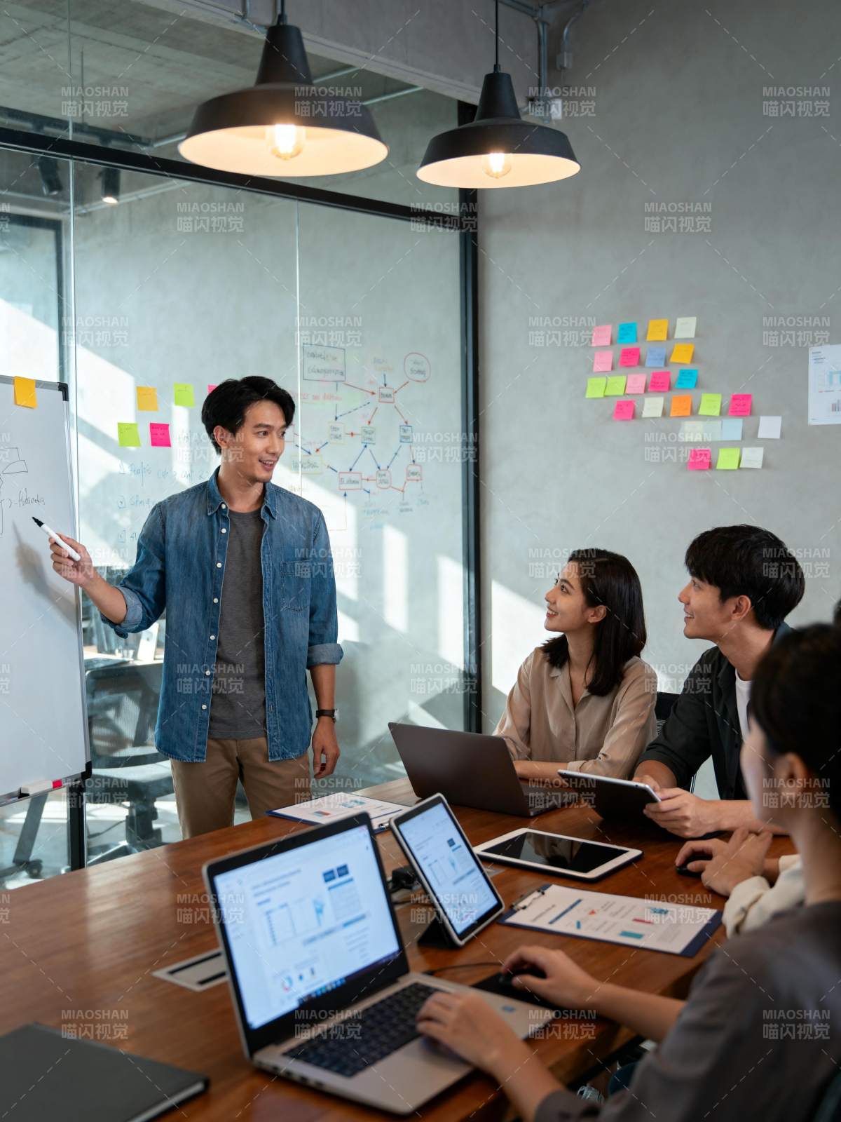 团队协作办公场景图片