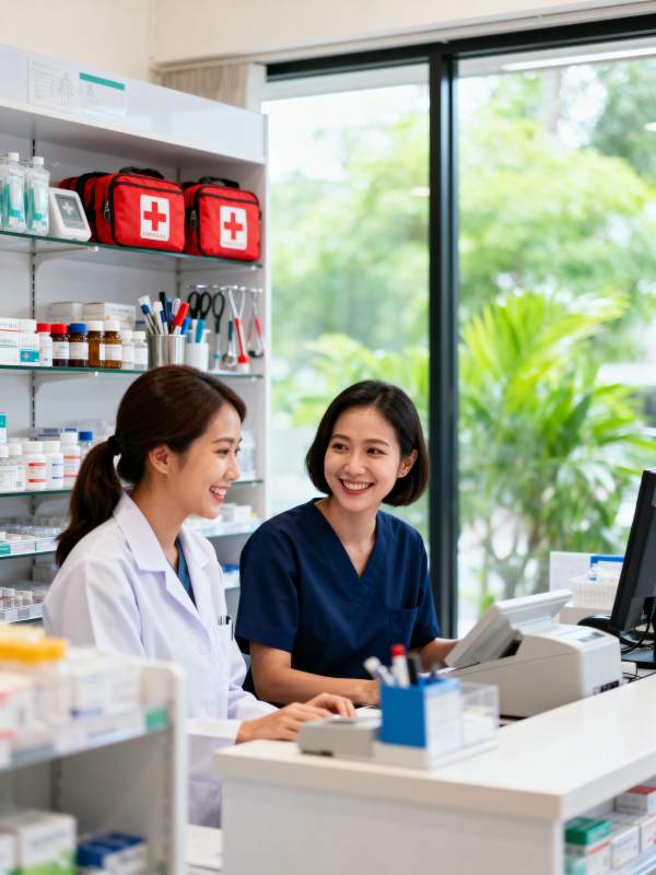 药房里的微笑时刻图片