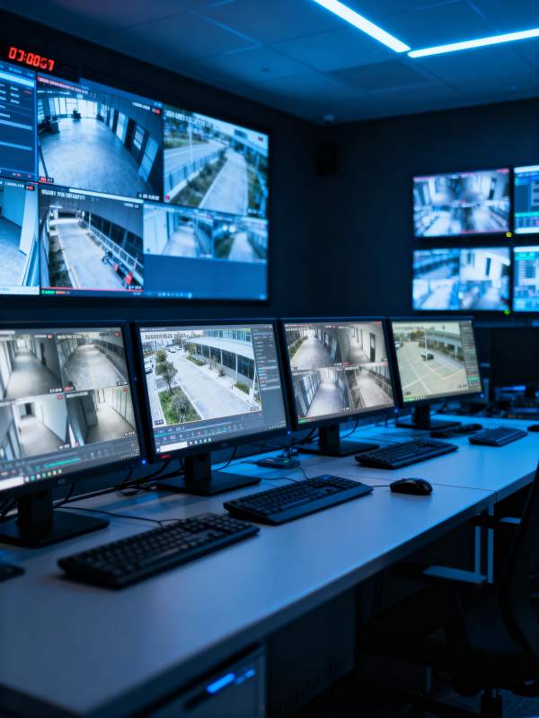 监控中心夜景图片