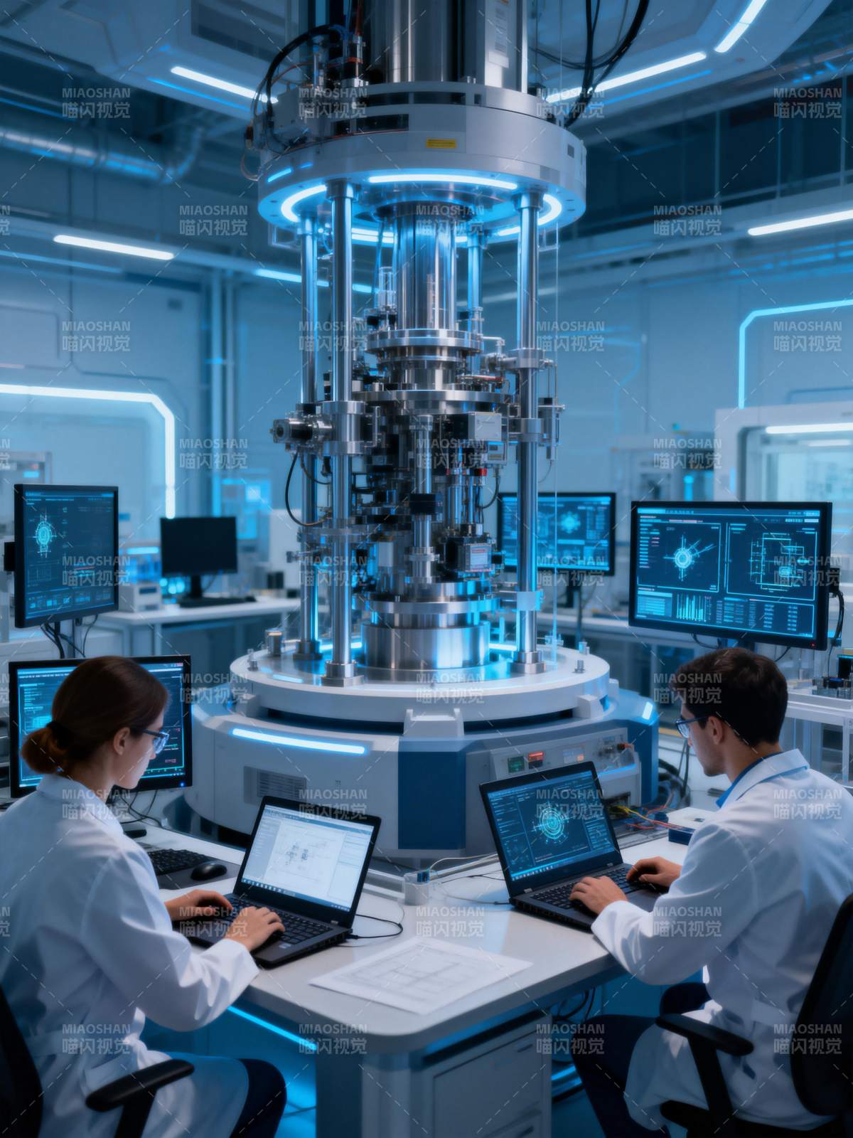 未来实验室科研场景图片