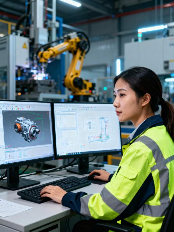 智能工厂工程师图片