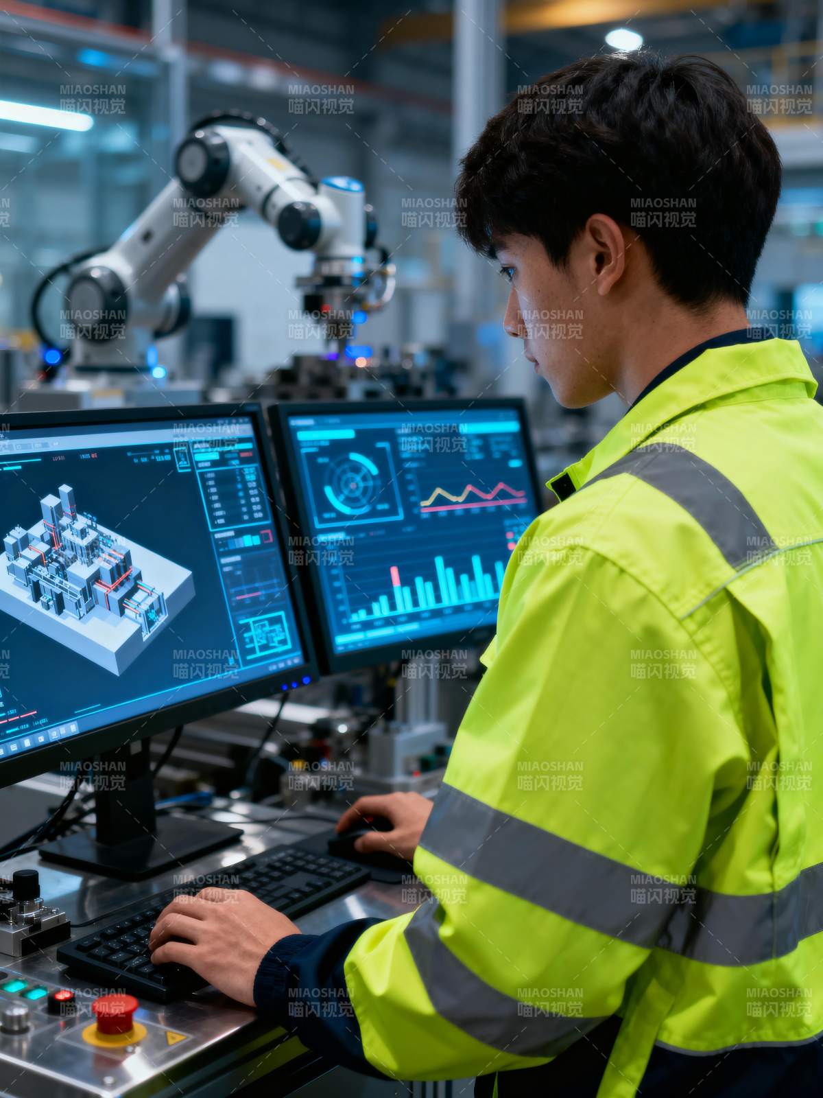 智能制造操作员图片