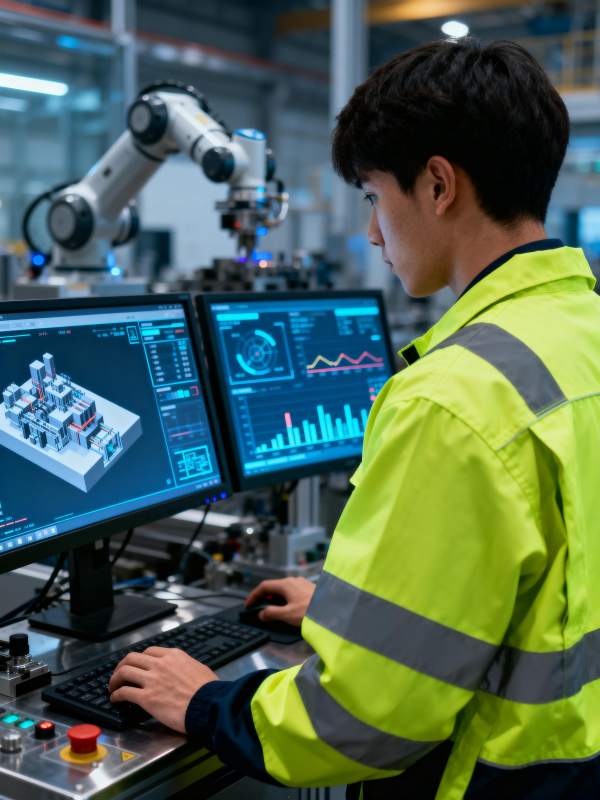 智能制造操作员图片