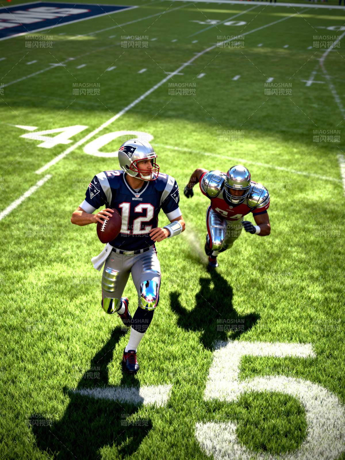 橄榄球赛激烈对决图片