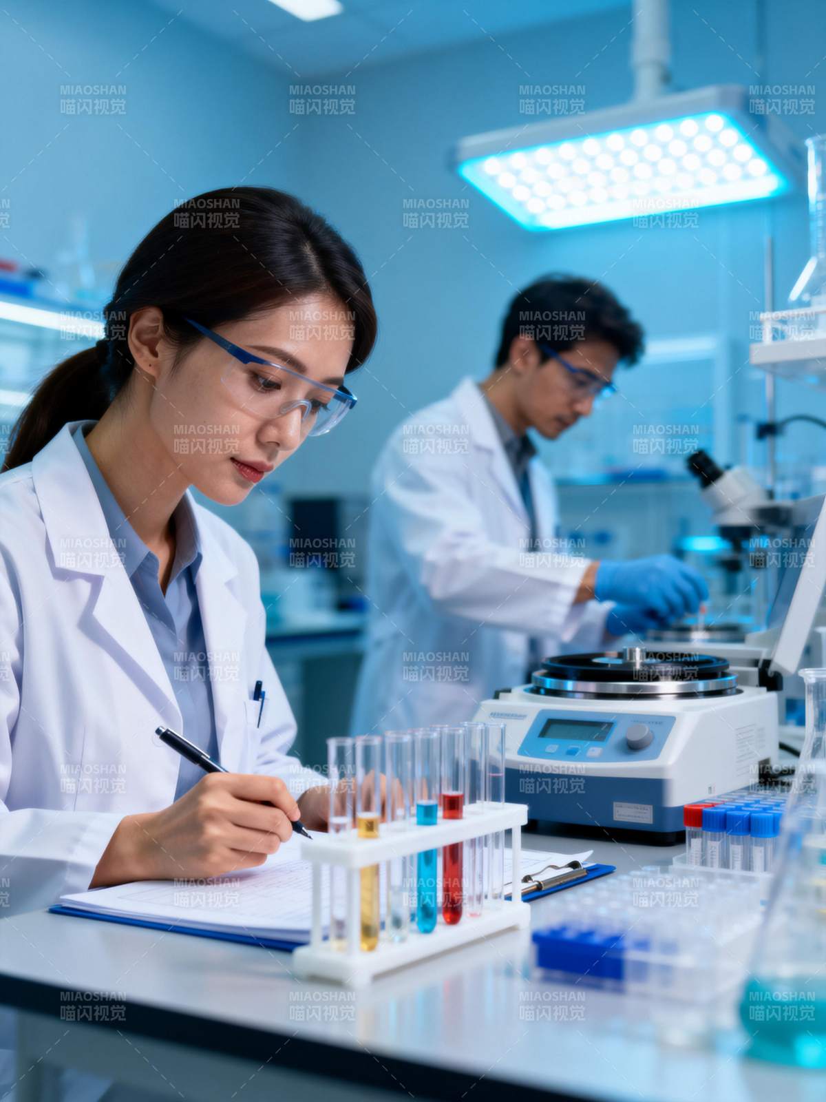 实验室科研瞬间图片