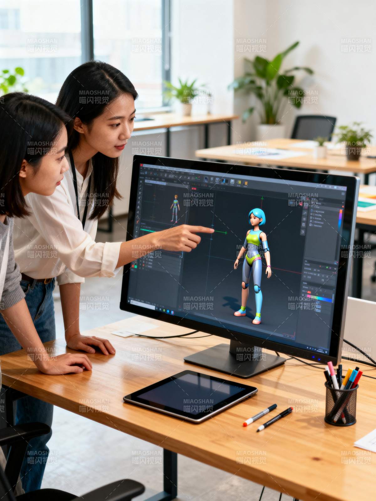 三维角色设计协作图片