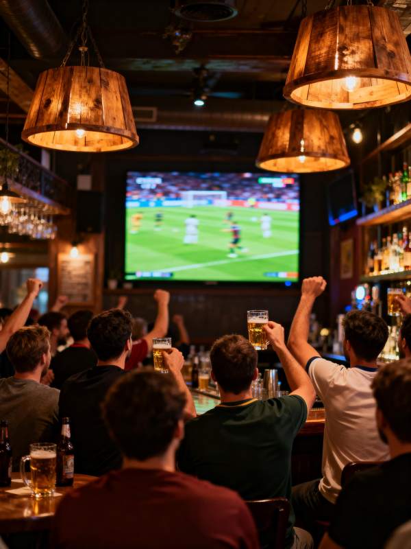 球迷酒吧观赛狂欢图片